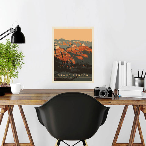 Grand Canyon Wall Decal - Vintage Style Artwork