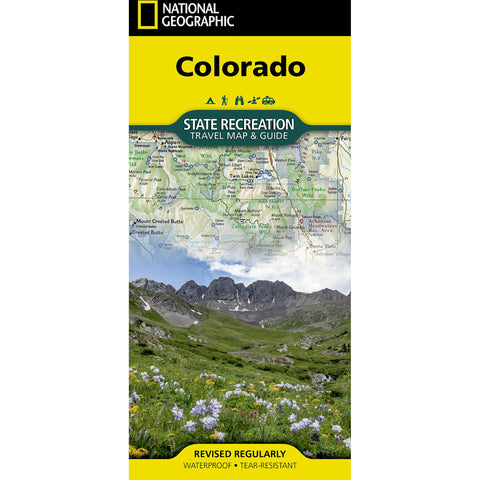 Colorado: National Geographic State Recreation Travel Map and Guide