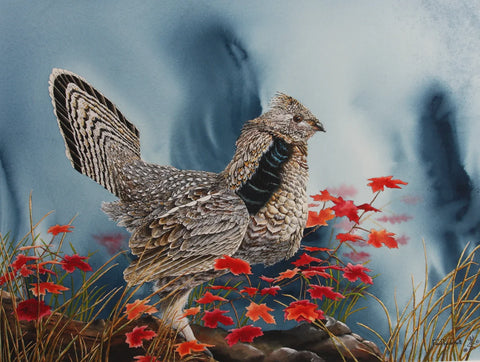 Paul Twitchell- Fall Display on Chalk Creek Lithograph