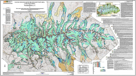 Glacial geologic map of the Uinta Mountains area, Utah and Wyoming (MP 09-4dm)