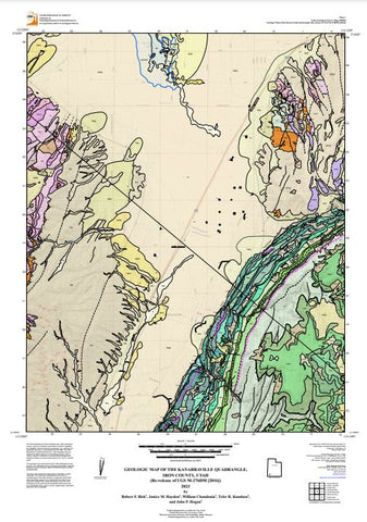 Geologic Map of the Kanarraville Quadrangle, Iron County, Utah M-299DM