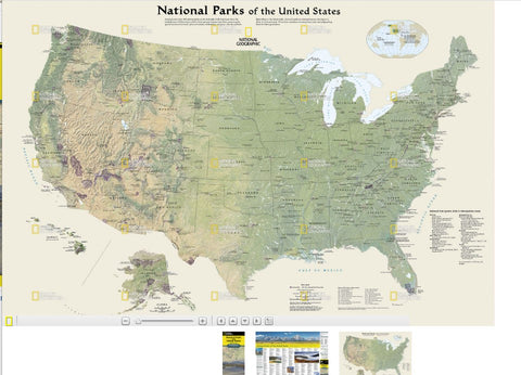 National Parks of the United States Map