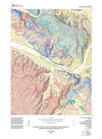 Interim Geologic Map of the Woodland Quadrangle, Summit and Wasatch Counties, Utah (OFR-778DM)