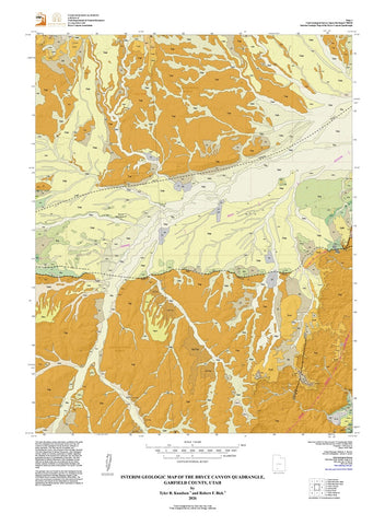 Interim Geologic Map of the Bryce Canyon Quadrangle, Garfield County, Utah (OFR-780DM)