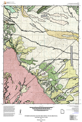 Interim Geologic Map of the Vernal NE Quadrangle, Uintah County, Utah (OFR-762)