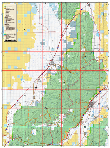 US Forest Service Fillmore Ranger District Travel Map - Pahvant Section