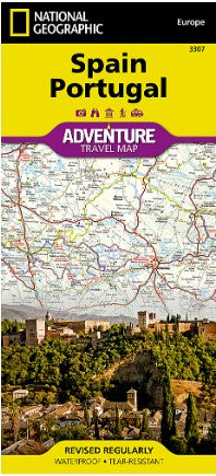 Spain and Portugal Travel Map (3307)