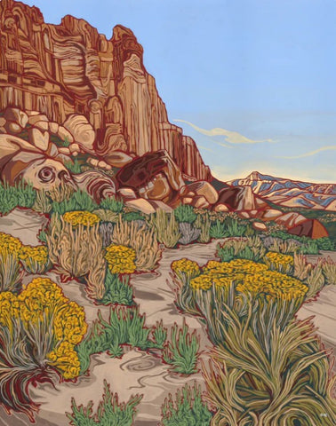 Lizzie Wenger "The West Desert" Postcard