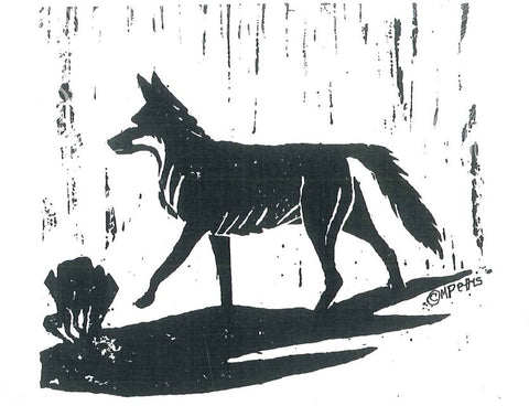 Wildlife Greeting Card - Coyote