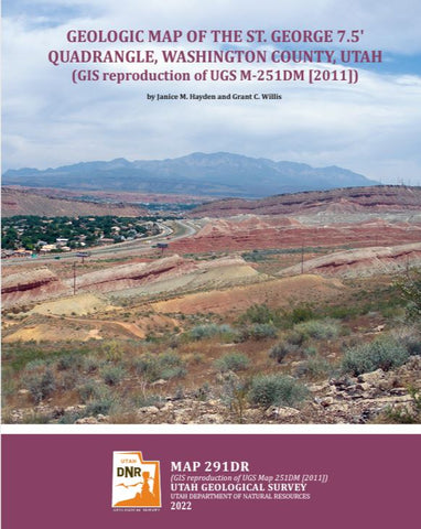 Geologic Map of the St. George 7.5' Quadrangle, Washington County, Utah (GIS Reproduction of UGS Map 251DM [2011]) (M-291dr)