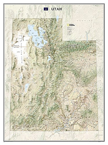 National Geographic Utah Wall Map