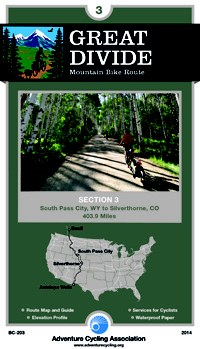 Great Divide Mountain Bike Route #3 Colter Bay, WY to Rawlins, WY (365.5 miles)