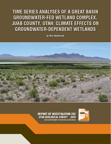 Time Series Analyses of a Great Basin Groundwater-Fed Wetland Complex, Juab County, Utah: Climate Effects on Groundwater-Dependent Wetlands (RI-282)