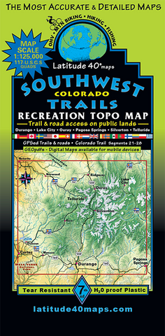 Southwest Colorado Trails Map