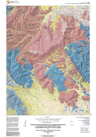 Geologic Map of the Tickville Spring Quadrangle, Salt Lake and Utah Counties, Utah (GIS Reproduction of UGS Map 214DM [2005]) (M-290dr)