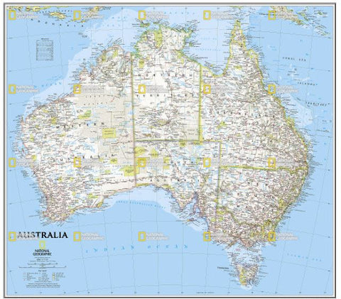 Australia Classic Wall Map