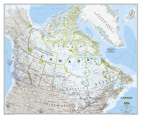 Canada Classic Wall Map