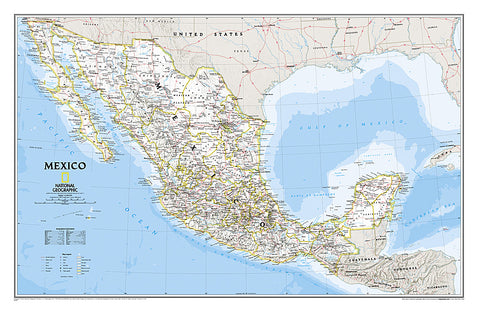 Mexico Classic Wall Map