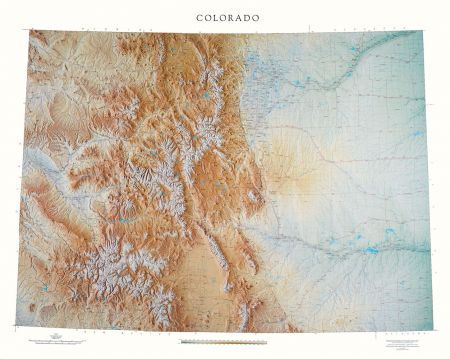 Raven - Colorado Shaded Relief Map – The Natural Resources Map & Bookstore