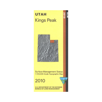 Kings Peak, Utah - 30x60 Minute BLM Surface Management Map