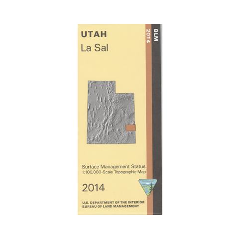 La Sal, Utah - 30x60 Minute BLM Surface Management Map