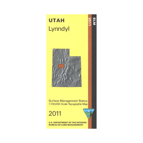 Lynndyl, Utah - 30x60 Minute BLM Surface Management Map