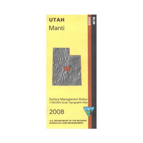 Manti, Utah - 30x60 Minute BLM Surface Management Map