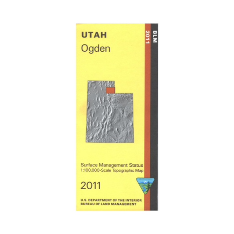 Ogden, Utah - 30x60 Minute BLM Surface Management Map