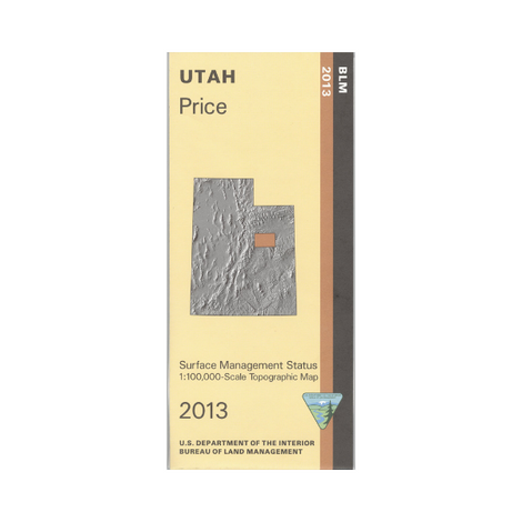 Price, Utah - 30x60 Minute BLM Surface Management Map