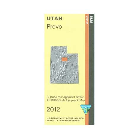 Provo, Utah - 30x60 Minute BLM Surface Management Map