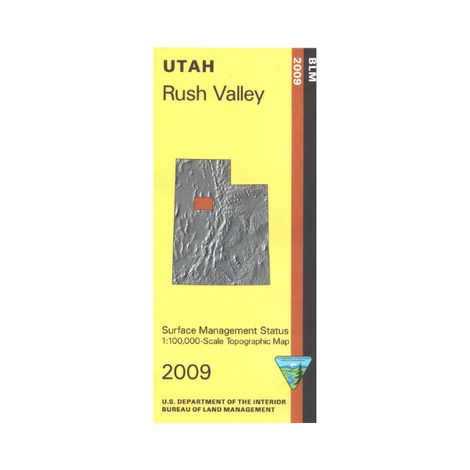 Rush Valley, Utah - 30x60 Minute BLM Surface Management Map