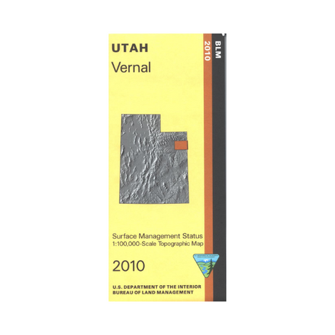 Vernal, Utah - 30x60 Minute BLM Surface Management Map