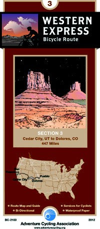 Western Express Bicycle Route #3 : Cedar City, Utah - Dolores, Colorado (447 miles)