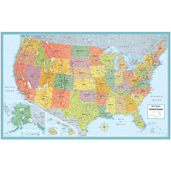 Rand McNally United States Political Map (Signature Edition) – Natural ...